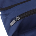 Roll Up Tool Bag 5 Zipper Pockets Portable Oxford Cloth Electricians Tool Bag for Carpenter Plumber Blue