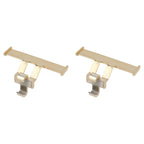 1 Pair Clogs Shoes Tail Wing Decor ABS Slippers Tail Fin Decoration Pendant Ornament Electrogilding