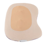 Yellow Back Pillow Massager Multifunctional Heart Shape Deep Tissue Massage Pillow Portable Electric Massage Pillow for Home Car Office