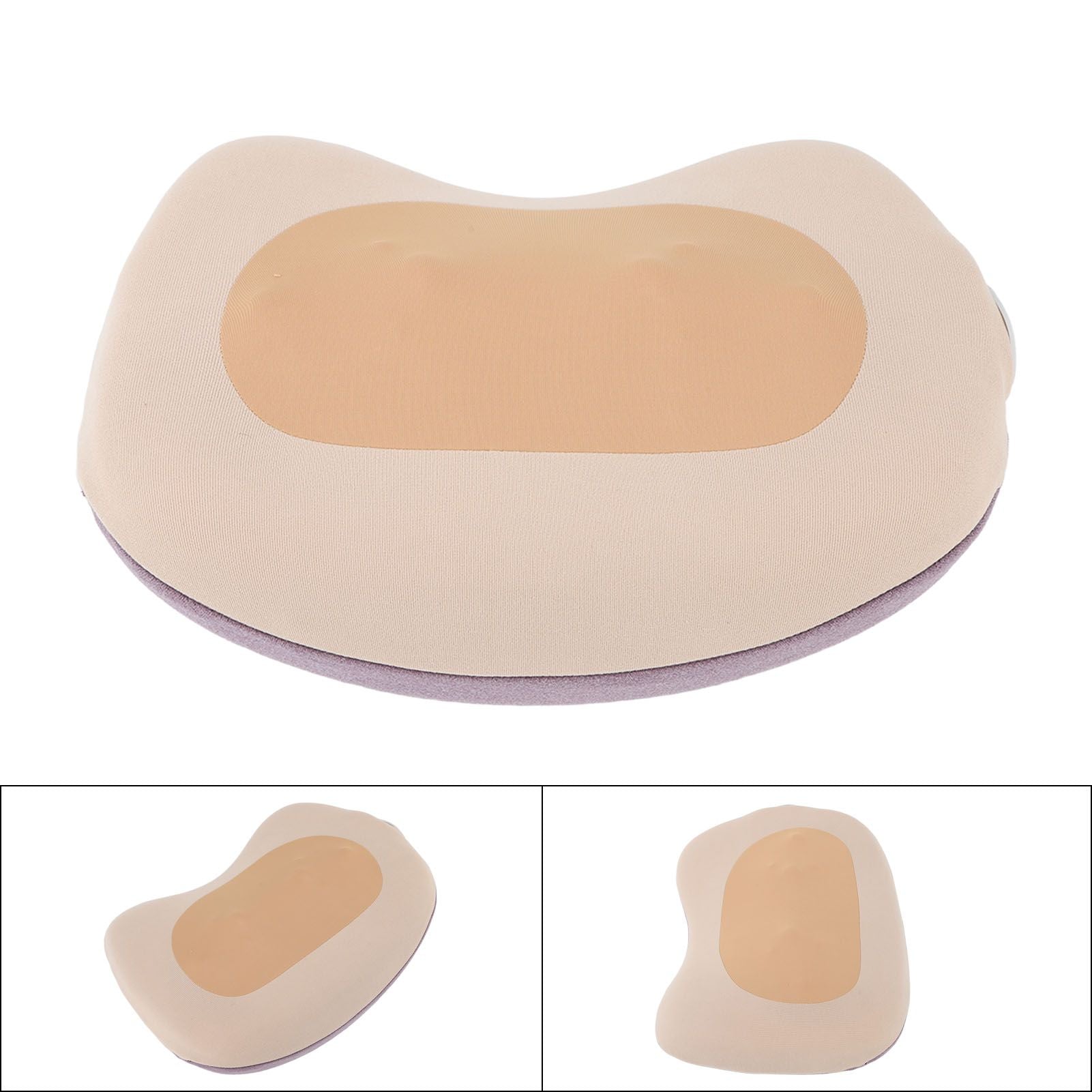 Yellow Back Pillow Massager Multifunctional Heart Shape Deep Tissue Massage Pillow Portable Electric Massage Pillow for Home Car Office
