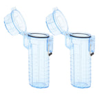 2Pcs Lighter Case Waterproof Lighter Storage Container Plastic for Outdoor Camping Hiking Transparent Blue