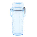 2Pcs Lighter Case Waterproof Lighter Storage Container Plastic for Outdoor Camping Hiking Transparent Blue
