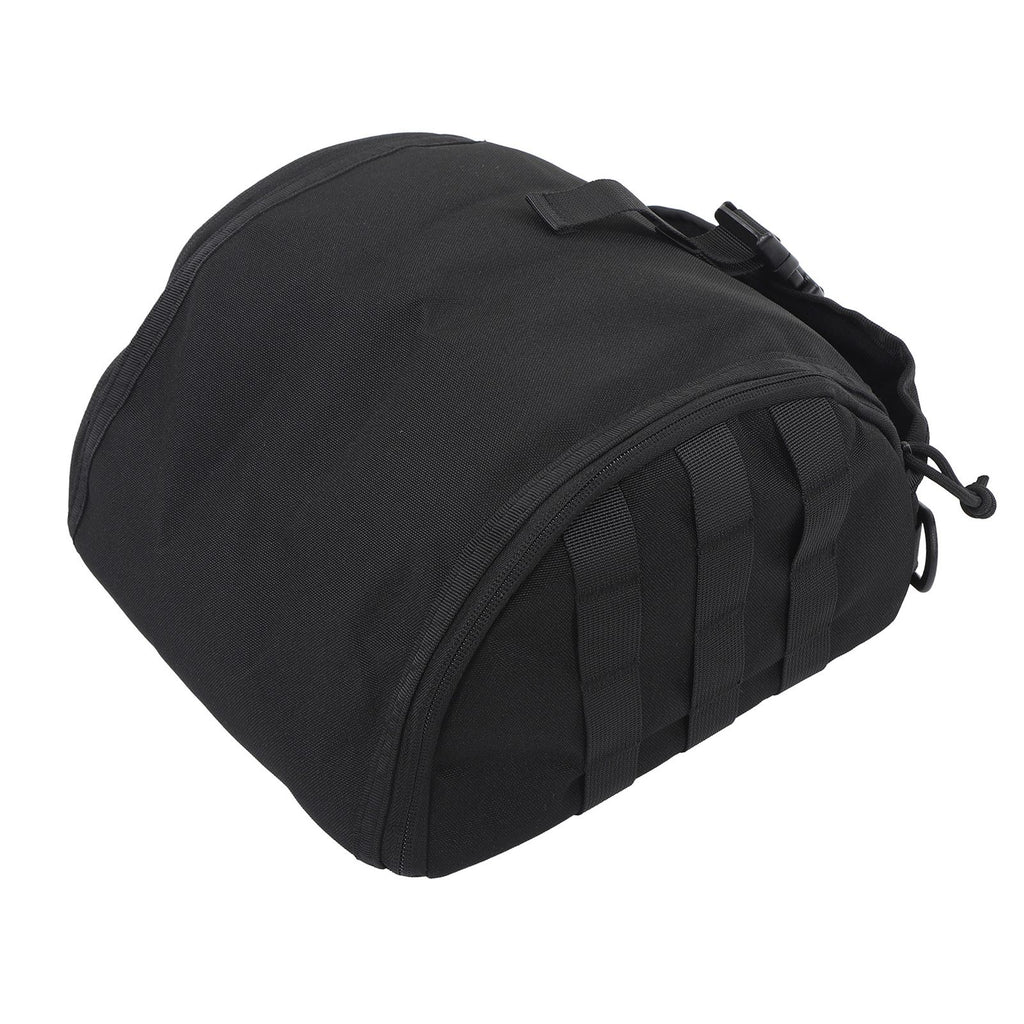 Camping Helmet Bag Canvas Scratch Prevention Adjustable Helmet Storage Bag For Hard Hats Helmet Black