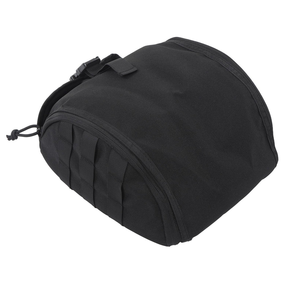 Camping Helmet Bag Canvas Scratch Prevention Adjustable Helmet Storage Bag For Hard Hats Helmet Black
