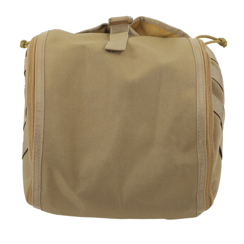 Camping Helmet Bag Canvas Scratch Prevention Adjustable Helmet Storage Bag For Hard Hats Helmet Khaki