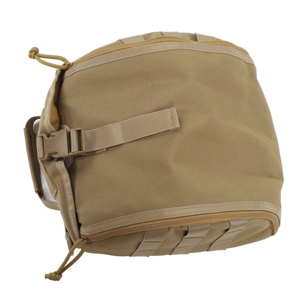 Camping Helmet Bag Canvas Scratch Prevention Adjustable Helmet Storage Bag For Hard Hats Helmet Khaki