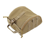 Camping Helmet Bag Canvas Scratch Prevention Adjustable Helmet Storage Bag For Hard Hats Helmet Khaki