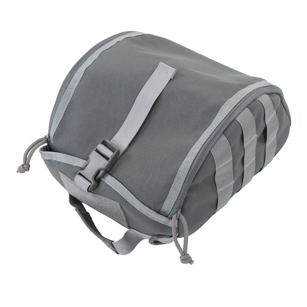 Camping Helmet Bag Canvas Scratch Prevention Adjustable Helmet Storage Bag For Hard Hats Helmet Grey