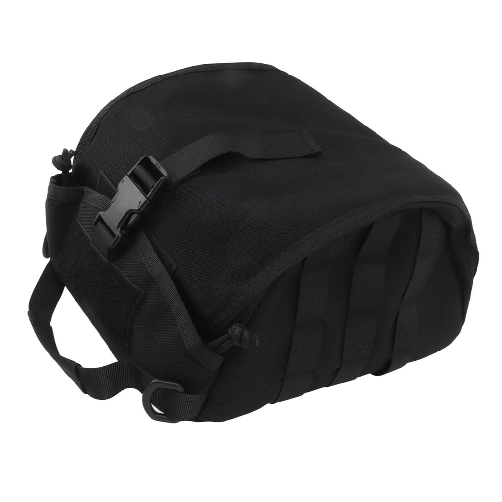 Outdoor Helmet Bag Nylon Waterproof Motorcycle Bike Bicycle Helmet Bag for Camping Hiking Black