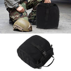 Outdoor Helmet Bag Nylon Waterproof Motorcycle Bike Bicycle Helmet Bag for Camping Hiking Black