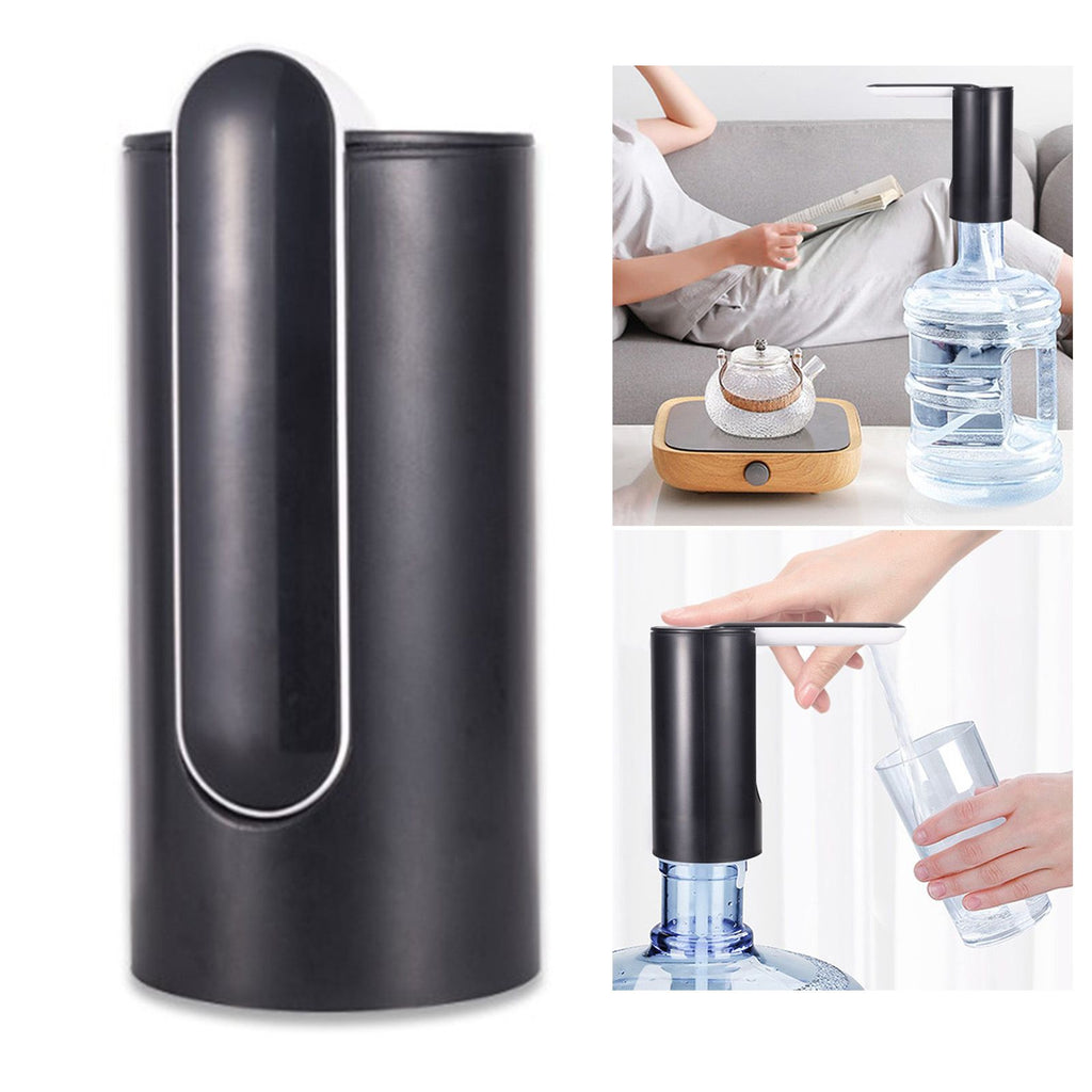 Water Bottle Dispenser Foldable USB Rechargeable Automatic Portable Electric Water Dispenser Pump Black 4W