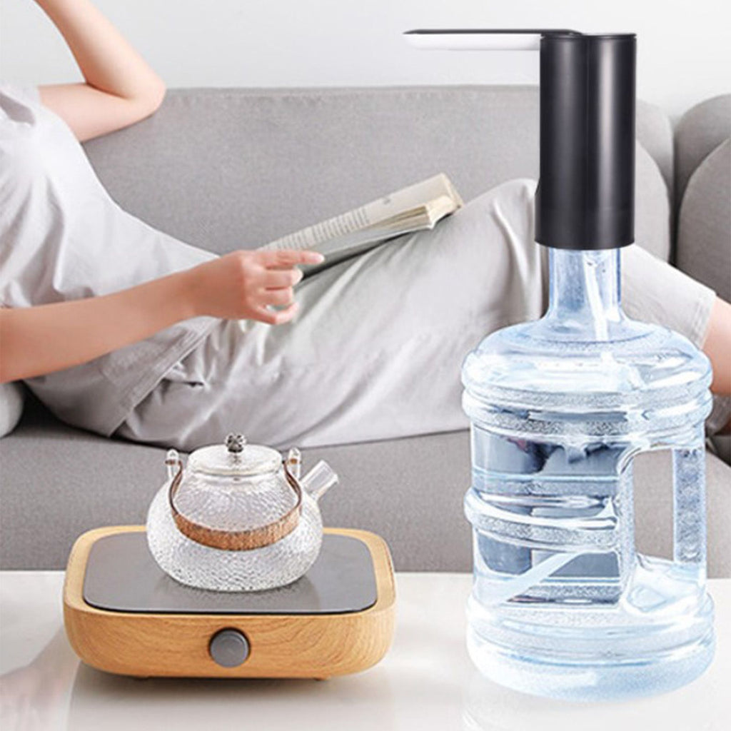 Water Bottle Dispenser Foldable USB Rechargeable Automatic Portable Electric Water Dispenser Pump Black 4W