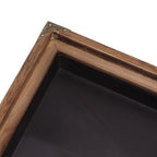 Water Storage Tea Tray with Drainage Tool Hose Non Fading Water Drainage Tea Serving Tray for Home Type A Light Black