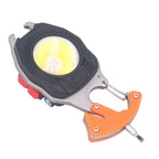 LED Keychain Flashlight Multifunctional Type C Mini Emergency Work Light Pocket Light with Bottle Opener Lighter