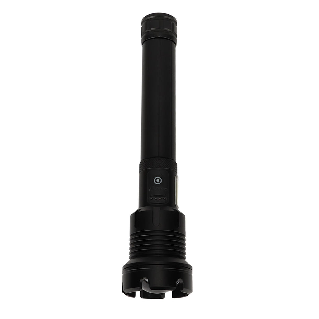 LED Flashlight with COB USB Charging Zoomable Telescopic Flashlight Red White Portable Light
