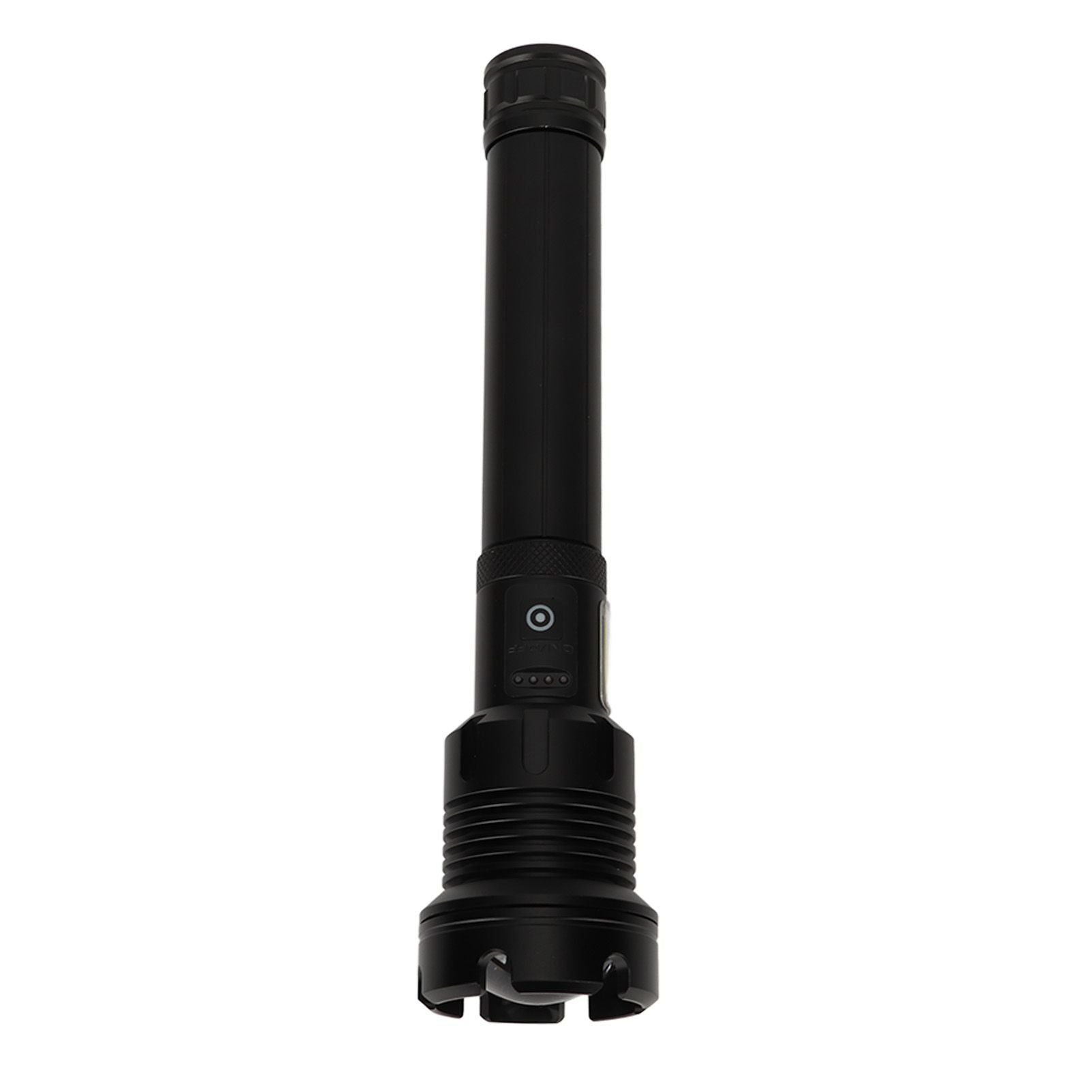 LED Flashlight with COB USB Charging Zoomable Telescopic Flashlight Red White Portable Light