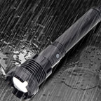 LED Flashlight with COB USB Charging Zoomable Telescopic Flashlight Red White Portable Light