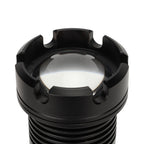 LED Flashlight with COB USB Charging Zoomable Telescopic Flashlight Red White Portable Light