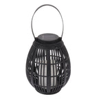 Solar Garden Lantern LED Outdoor Solar Lantern Waterproof Decorative Rattan Lantern For Patio Pathway Courtyard