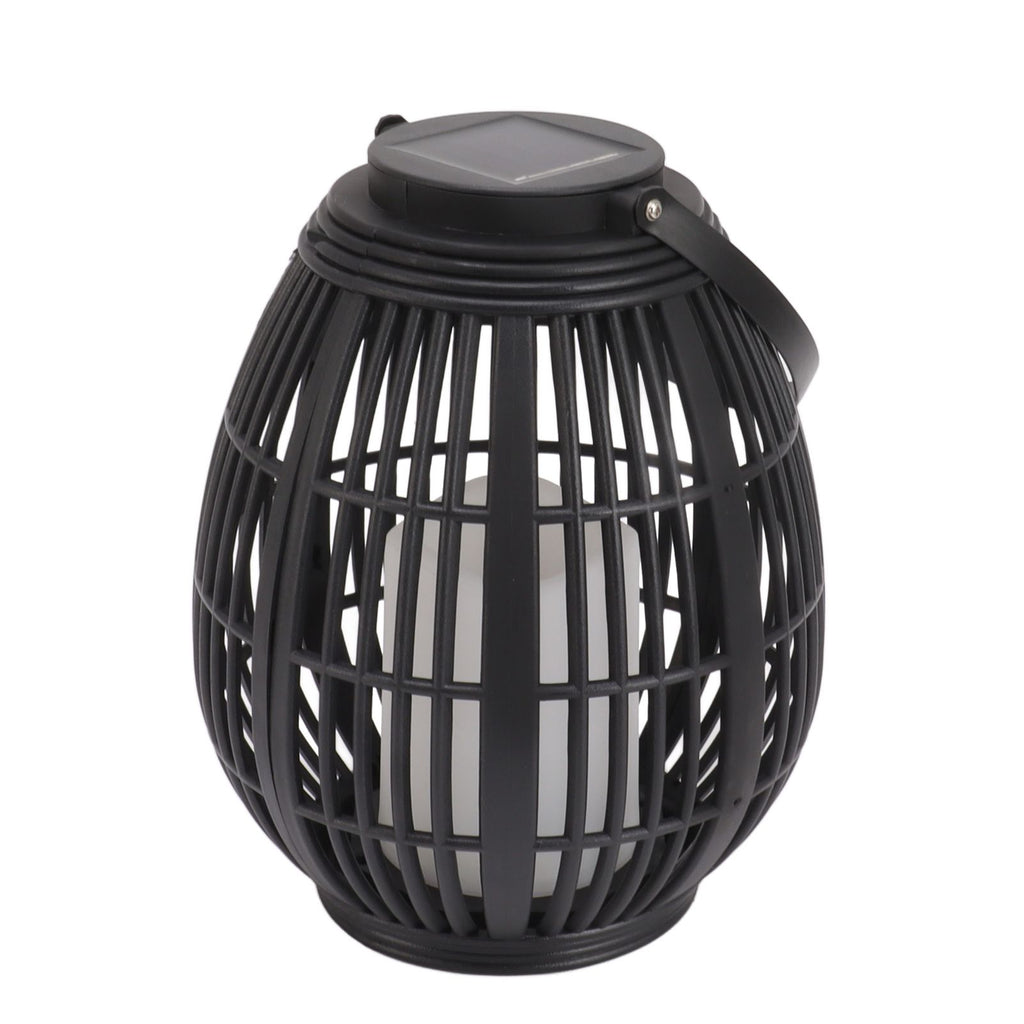 Solar Garden Lantern LED Outdoor Solar Lantern Waterproof Decorative Rattan Lantern For Patio Pathway Courtyard