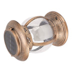 Brass Color Courtyard Solar Powered Hanging Lantern Light IP44 Waterproof Garden LED Lantern Lamp for Yard
