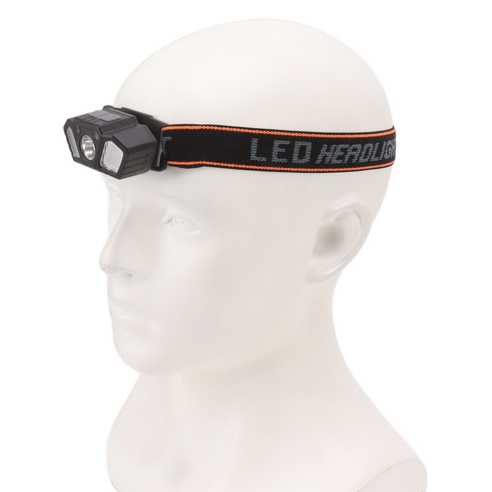 LED Headlamp White and Red Light High Bright Motion Sensing USB Rechargeable Headlamp Flashlight