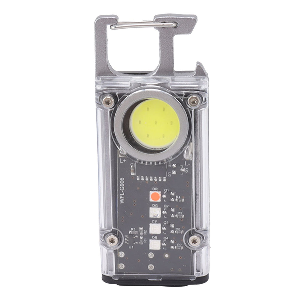 Mini COB Work Light 8 Mode Portable Rechargeable Magnetic Hook Pocket Flashlight Multifunction Bottle Opener Emergency Light