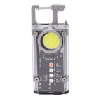 Mini COB Work Light 8 Mode Portable Rechargeable Magnetic Hook Pocket Flashlight Multifunction Bottle Opener Emergency Light