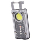 Mini COB Work Light 8 Mode Portable Rechargeable Magnetic Hook Pocket Flashlight Multifunction Bottle Opener Emergency Light