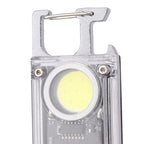 Mini COB Work Light 8 Mode Portable Rechargeable Magnetic Hook Pocket Flashlight Multifunction Bottle Opener Emergency Light