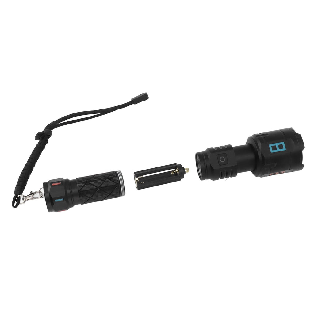 Rechargeable LED Flashlights 10000LM 5 Modes Super Bright Waterproof Flashlights with Fluorescent Strip for Emergency