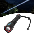 Rechargeable LED Flashlights 10000LM 5 Modes Super Bright Waterproof Flashlights with Fluorescent Strip for Emergency