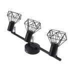 3 Light Track Lighting Kit Rotatable Heads Matte Black Finish Modern Fashionable Ceiling Spotlight 85‑265V
