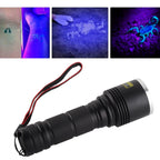 UV Flashlight LED 365nm Blacklight Torch Aluminium Alloy Shell Ultraviolet Flashlight 40W 1800mW