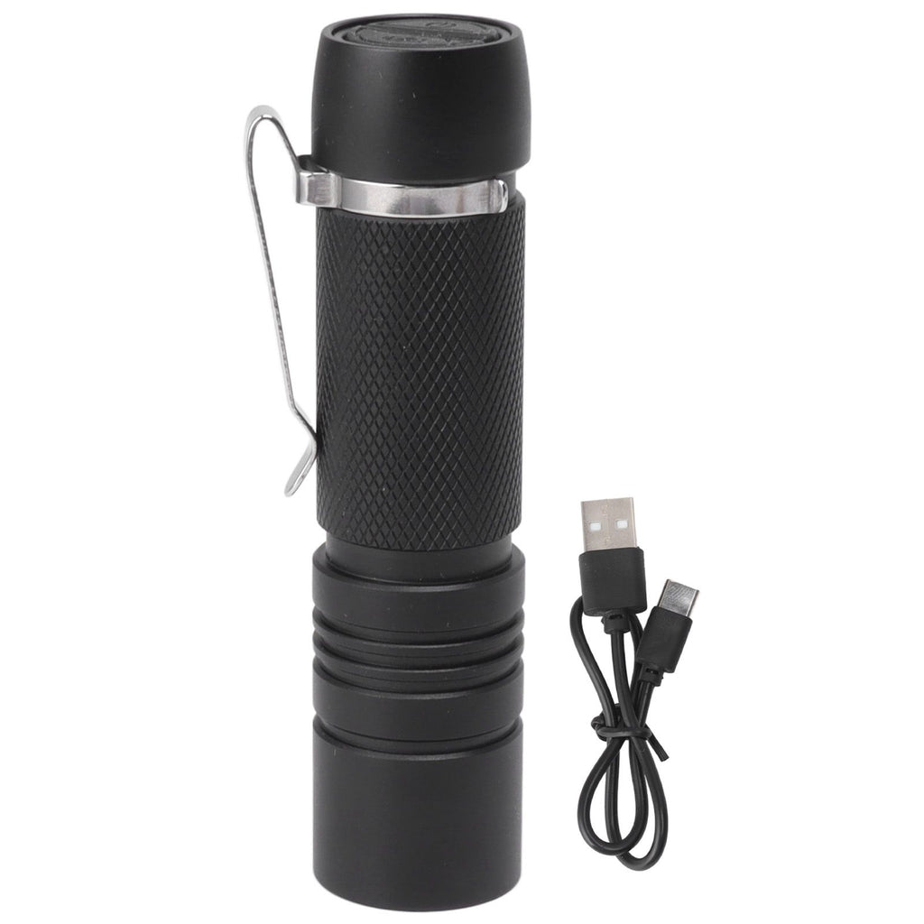 Rechargeable Mini Flashlight 700LM Super Bright LED Small Pocket EDC Flashlight with Clip for Camping Hiking Daily Use