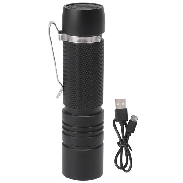 Rechargeable Mini Flashlight 700LM Super Bright LED Small Pocket EDC Flashlight with Clip for Camping Hiking Daily Use