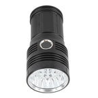 Strong Light Flashlight 10000LM 300‑500 Meters LED 4 Modes Rechargeable Handheld Camping Light for Cycling Fishing