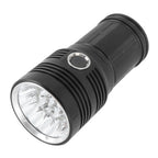 Strong Light Flashlight 10000LM 300‑500 Meters LED 4 Modes Rechargeable Handheld Camping Light for Cycling Fishing