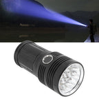 Strong Light Flashlight 10000LM 300‑500 Meters LED 4 Modes Rechargeable Handheld Camping Light for Cycling Fishing