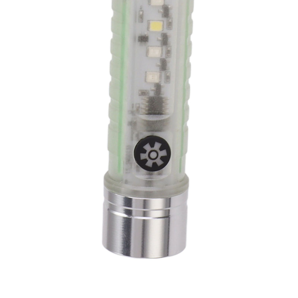 White Small Keychain Flashlight USB Type C Rechargeable IP65 Waterproof LED Mini Keyring Flashlight