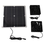 12W 12V Solar Panel Powered Fan Efficient Energy Conversion Solar Panel Dual Fan Kit