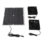 12W 12V Solar Panel Powered Fan Efficient Energy Conversion Solar Panel Dual Fan Kit