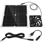12W 12V Solar Panel Powered Fan Efficient Energy Conversion Solar Panel Dual Fan Kit