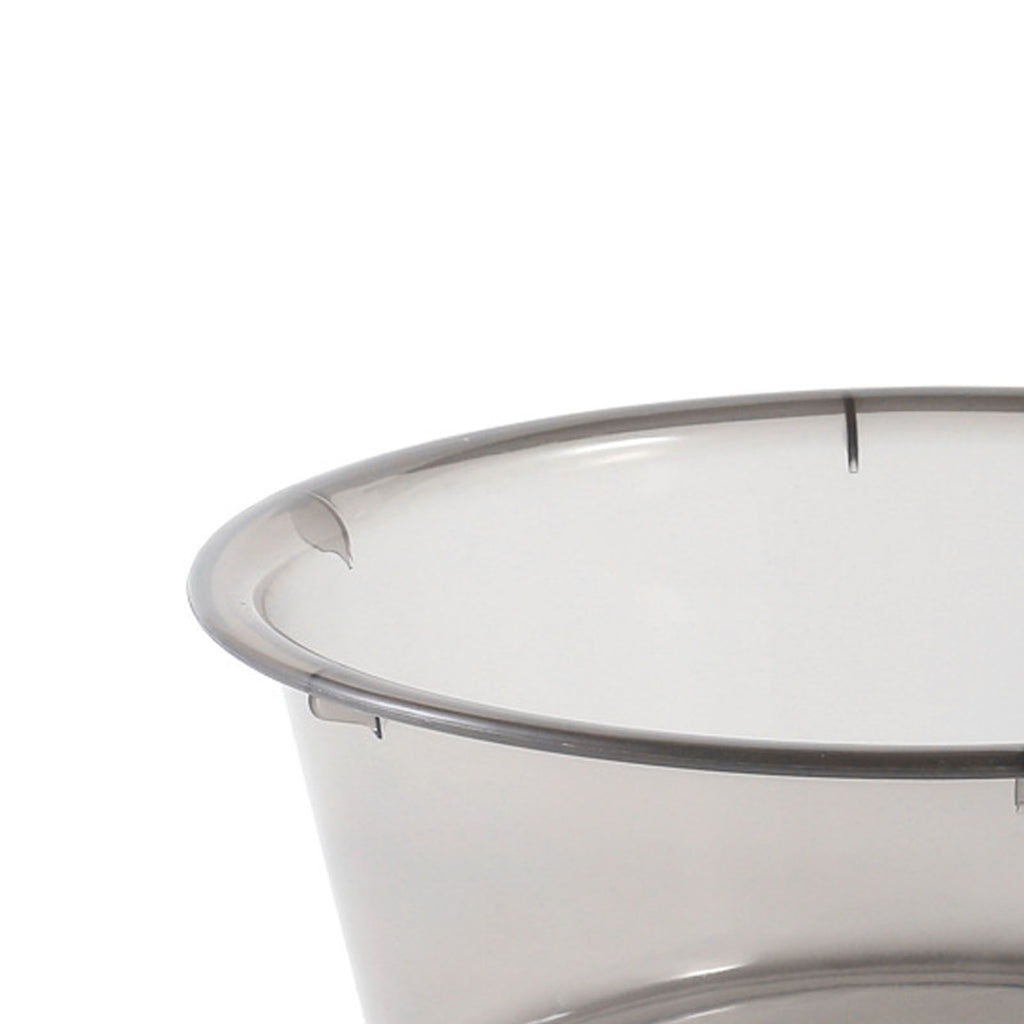 Large Transparent Laundry Basin Household Plastic Simple Thickened Washbasin Student Dormitory Plastic Basin Grey