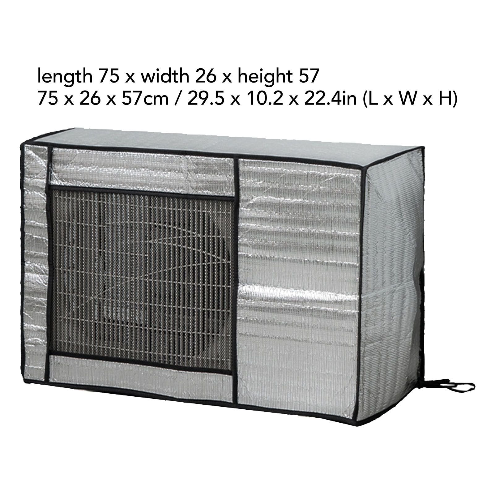 Outside Air Conditioner Cover Waterproof Dustproof Sunscreen AC Unit Cover for Home Hotel Office Building 1P