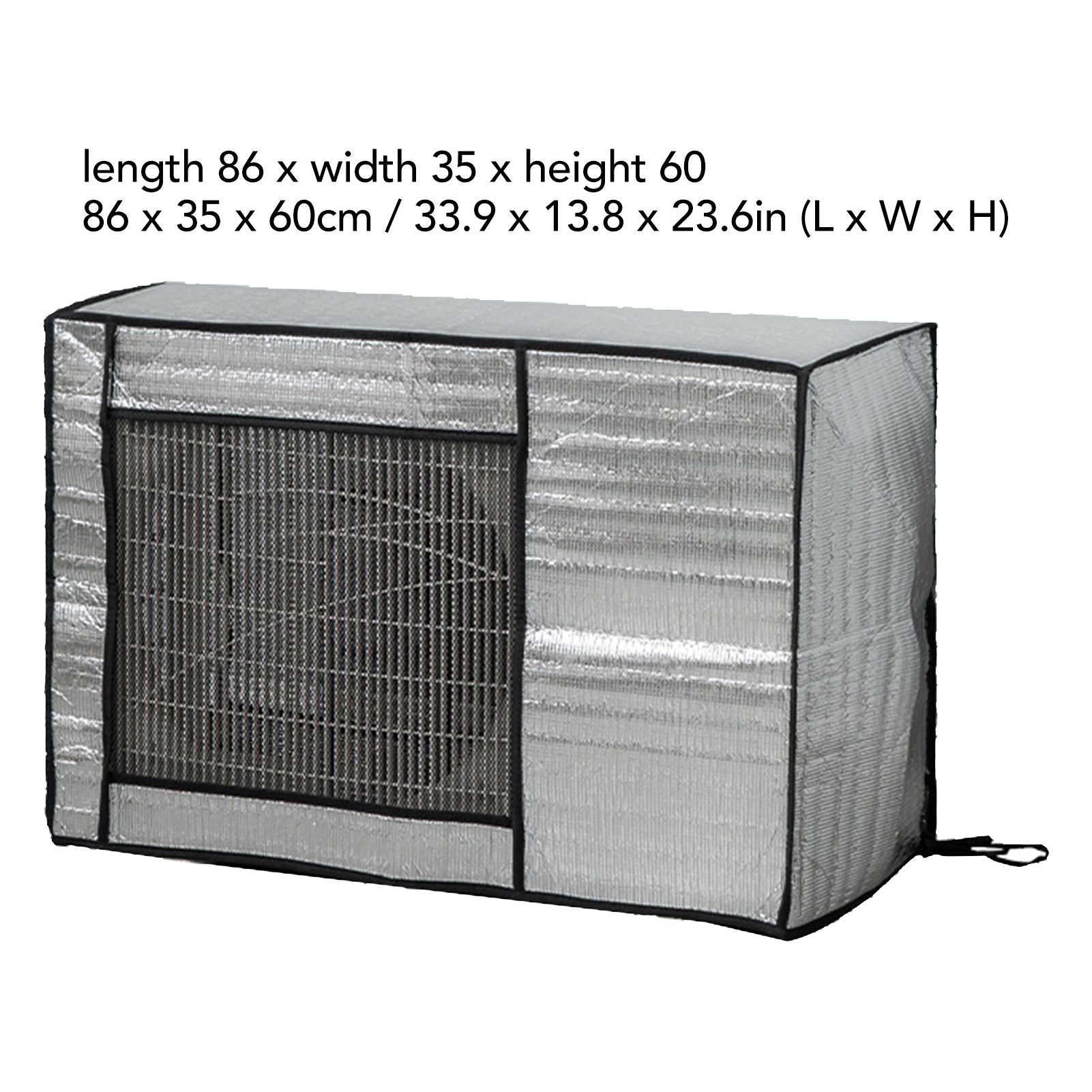 Outside Air Conditioner Cover Waterproof Dustproof Sunscreen AC Unit Cover for Home Hotel Office Building 2P