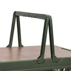 Camping Picnic Basket Foldable Large Capacity Multifunction Handheld Camping Storage Basket Camping Storage Box Green S
