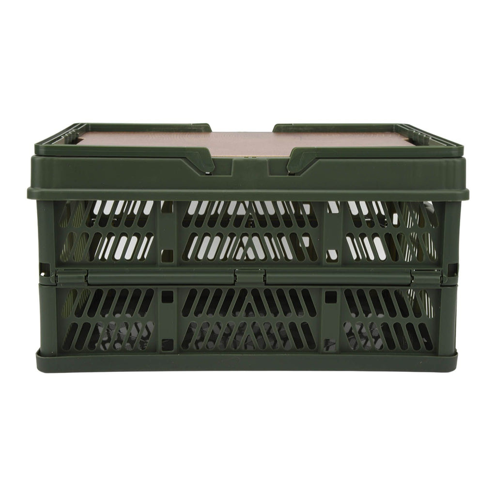 Camping Picnic Basket Foldable Large Capacity Multifunction Handheld Camping Storage Basket Camping Storage Box Green M
