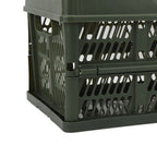Camping Picnic Basket Foldable Large Capacity Multifunction Handheld Camping Storage Basket Camping Storage Box Green M