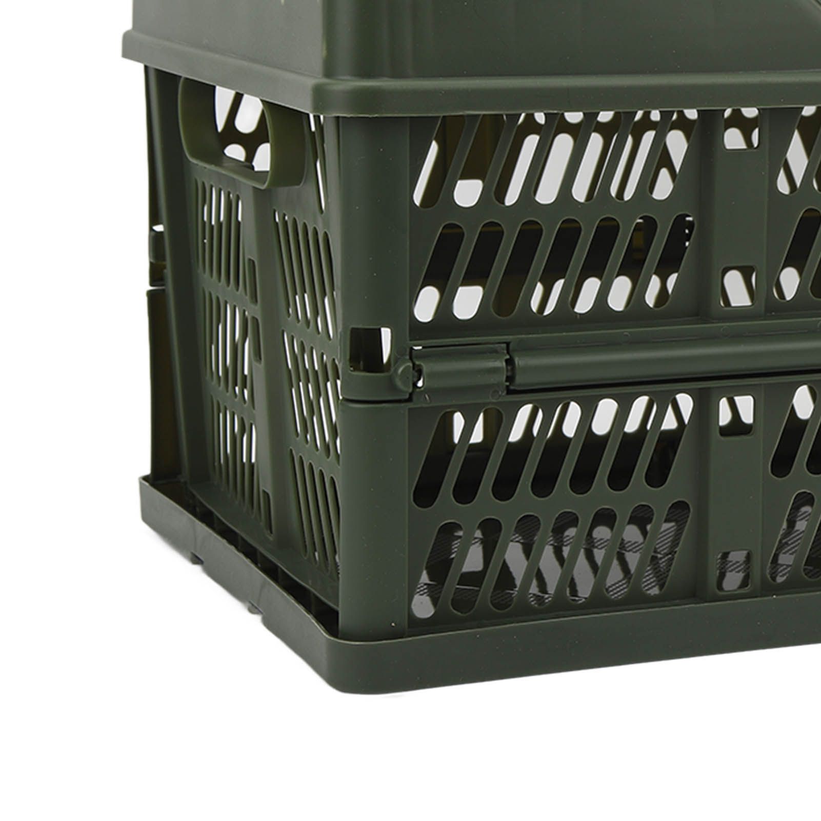 Camping Picnic Basket Foldable Large Capacity Multifunction Handheld Camping Storage Basket Camping Storage Box Green M
